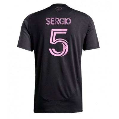 Moški Nogometni dresi Inter Miami Sergio Busquets #5 Gostujoči 2025-26 Kratek Rokav Moški Nogometni dresi Inter Miami Sergio Busquets #5 Gostujoči 2025-26 Kratek Rokav